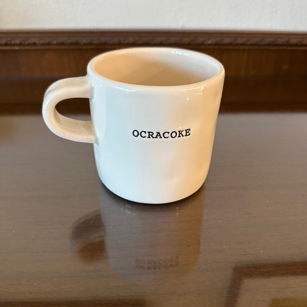 Rae Dunn Ocracoke Zillie's Island Pantry Coffee Mug Peace Love Zillies Ivory